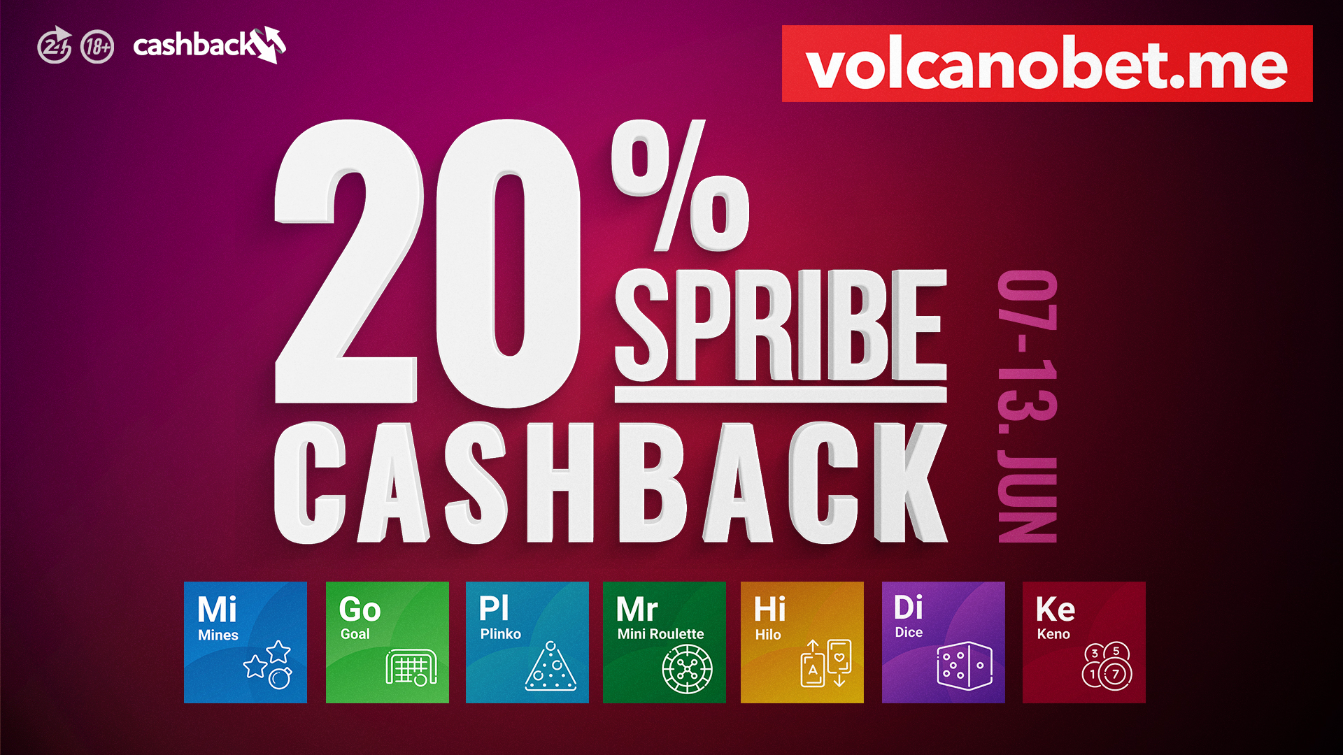 Spribe Cashback Jun